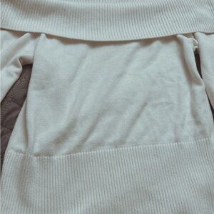 Hollister Cream Off-the-Shoulder Sweater